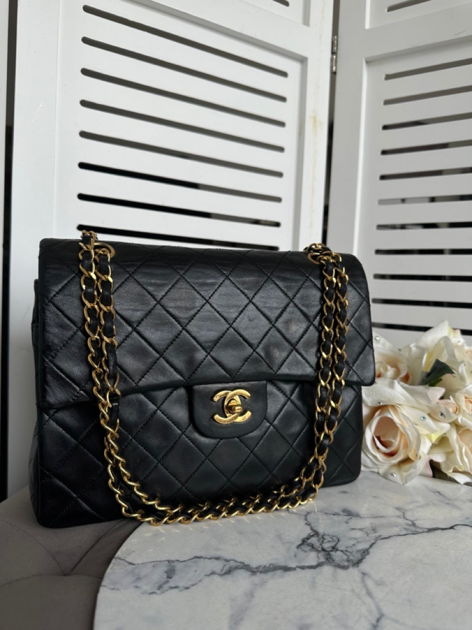 Chanel Vintage 24k Double Flap