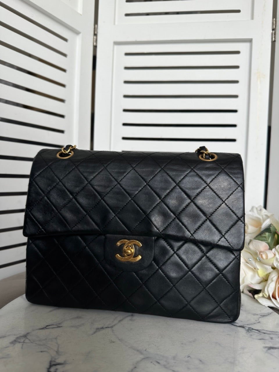 Chanel Vintage 24k Double Flap