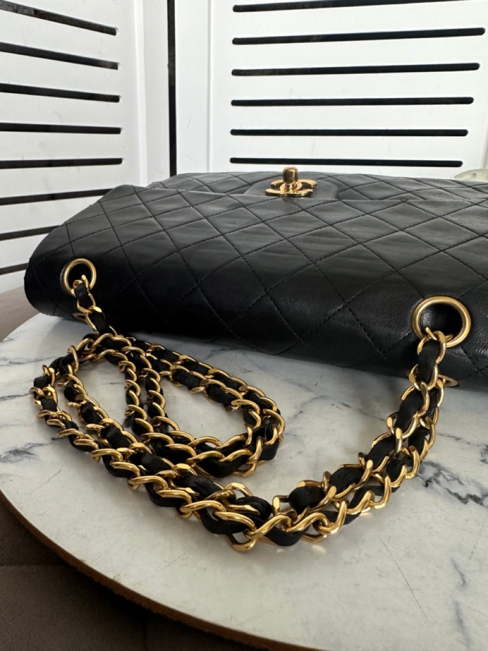 Chanel Vintage 24k Double Flap