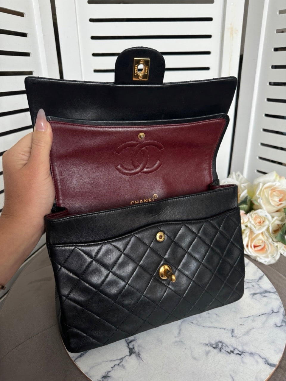 Chanel Vintage 24k Double Flap