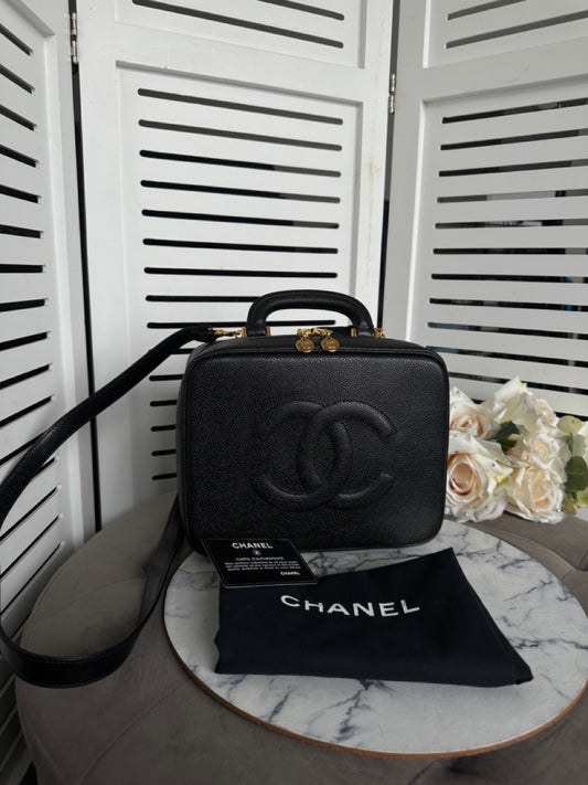 Chanel Vintage Caviar Vanity Bag