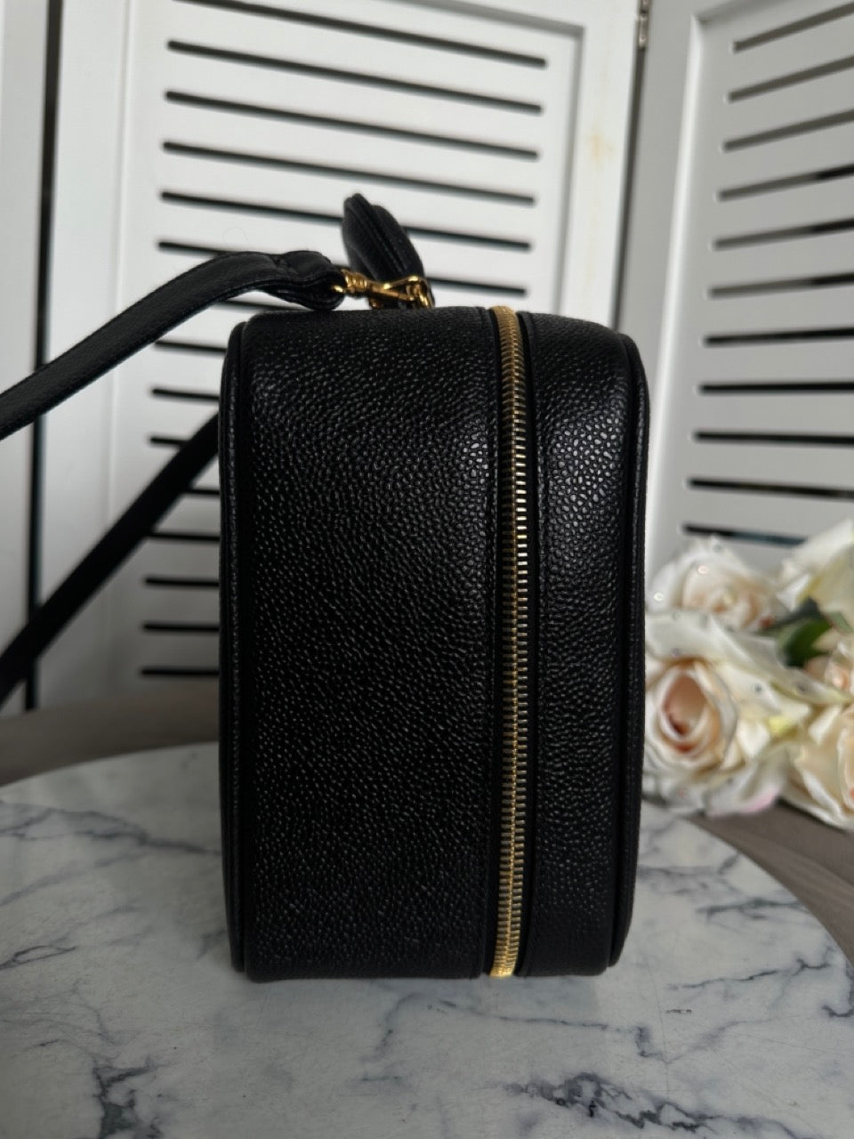 Chanel Vintage Caviar Vanity Bag