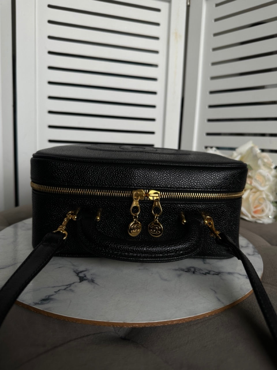 Chanel Vintage Caviar Vanity Bag