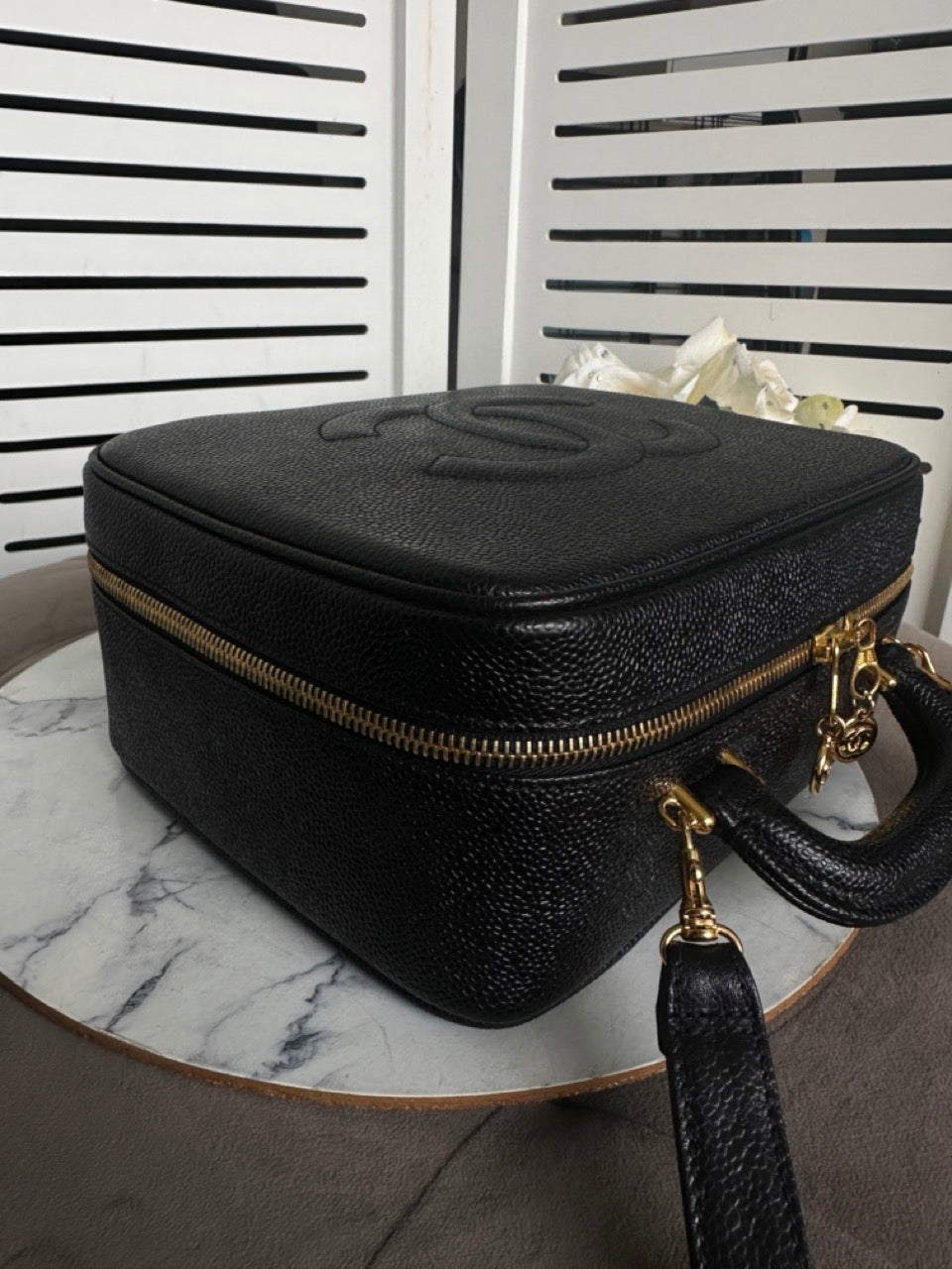 Chanel Vintage Caviar Vanity Bag