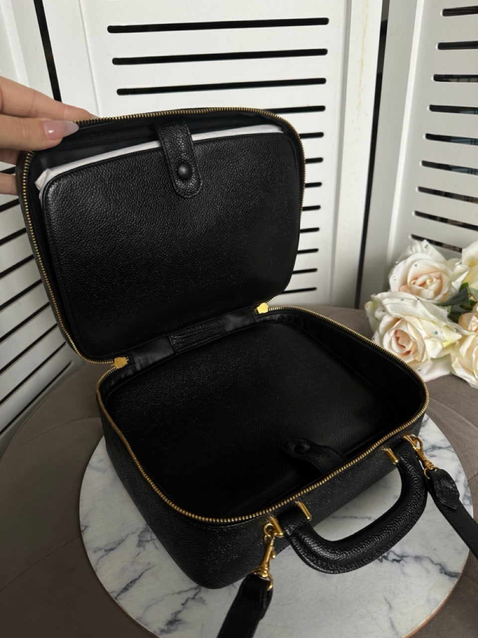 Chanel Vintage Caviar Vanity Bag