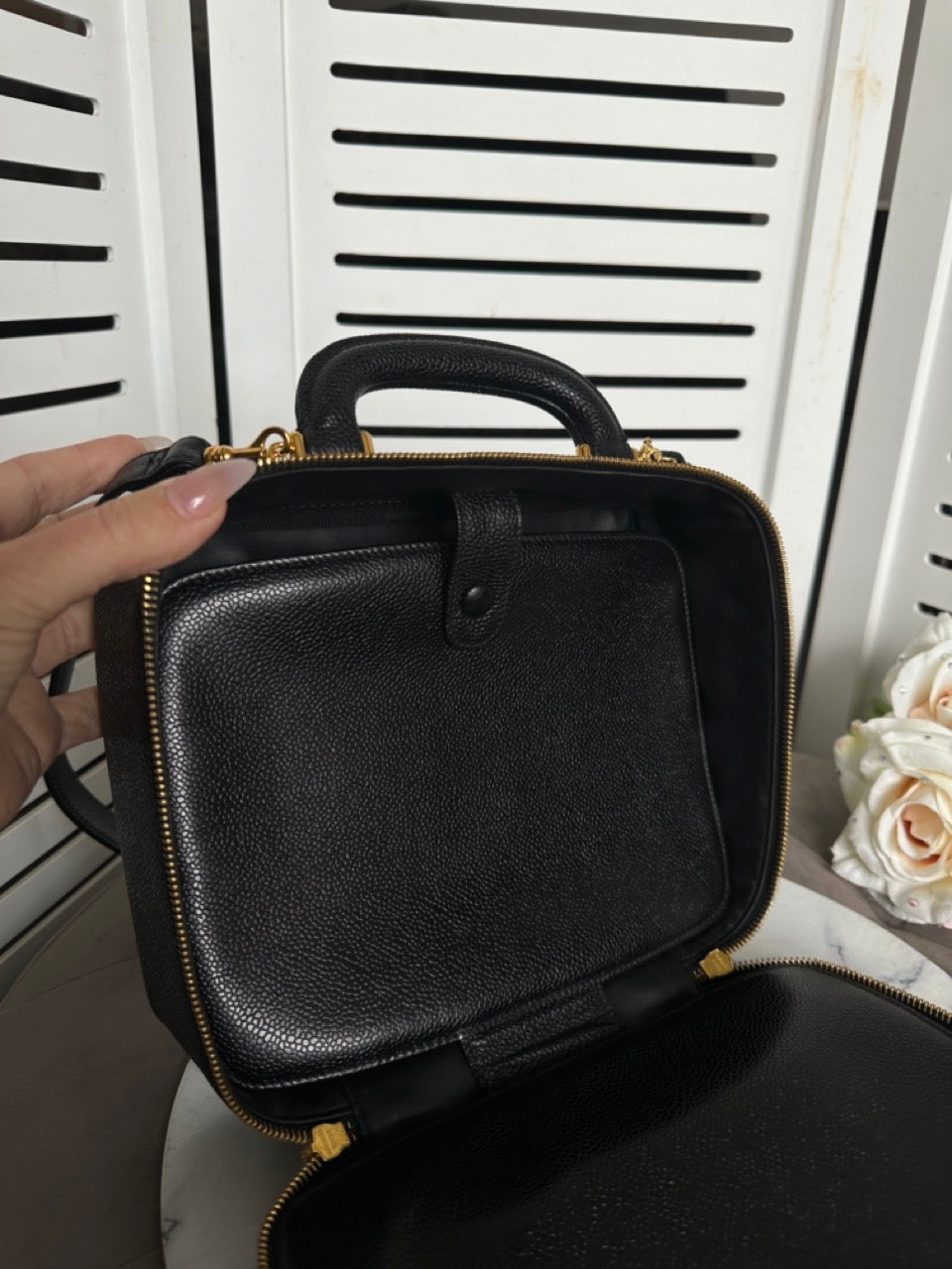 Chanel Vintage Caviar Vanity Bag