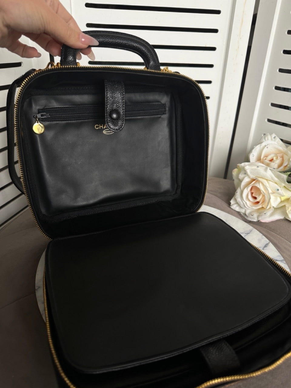 Chanel Vintage Caviar Vanity Bag