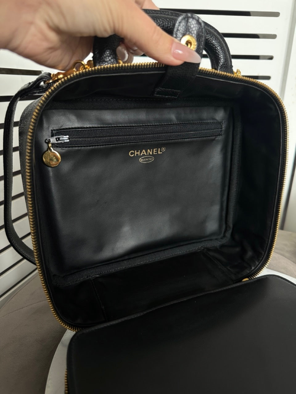 Chanel Vintage Caviar Vanity Bag