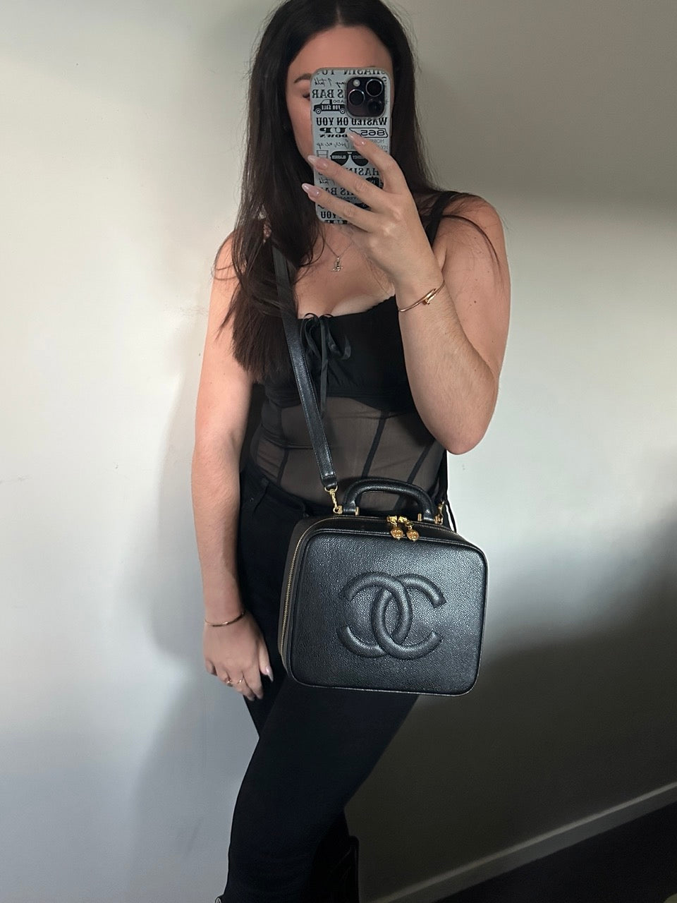 Chanel Vintage Caviar Vanity Bag