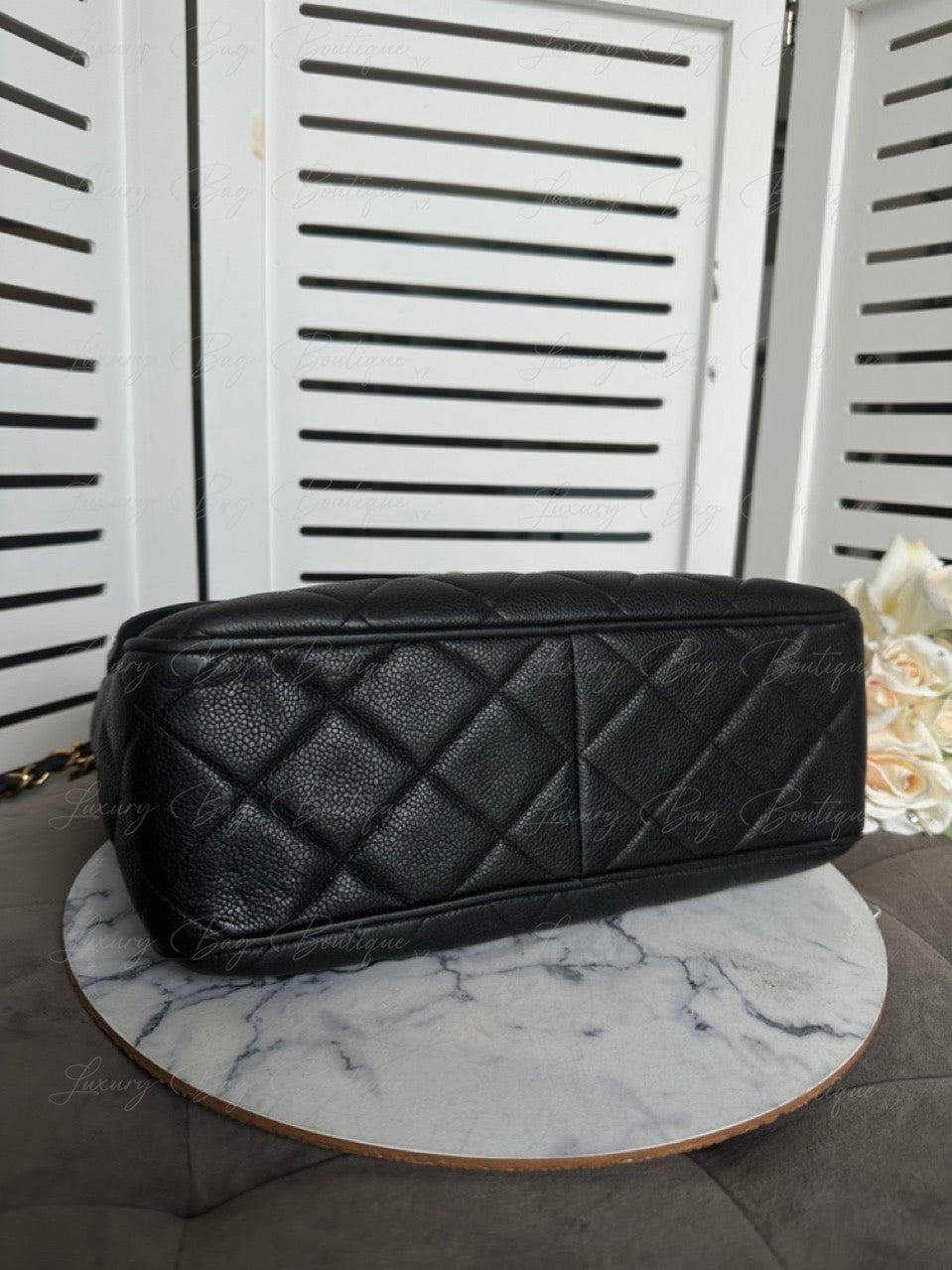 Chanel Vintage Caviar 24k Messenger Bag