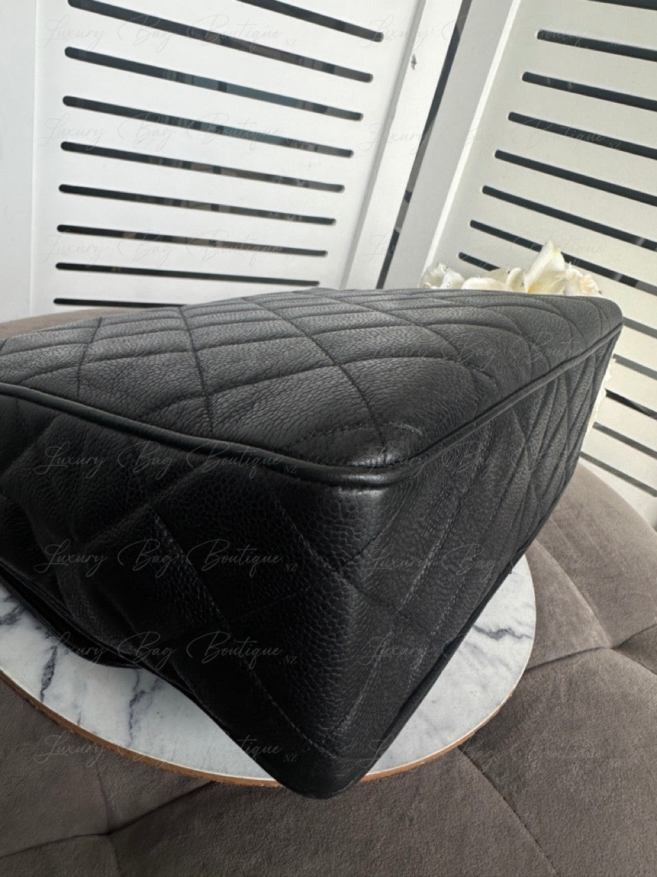 Chanel Vintage Caviar 24k Messenger Bag