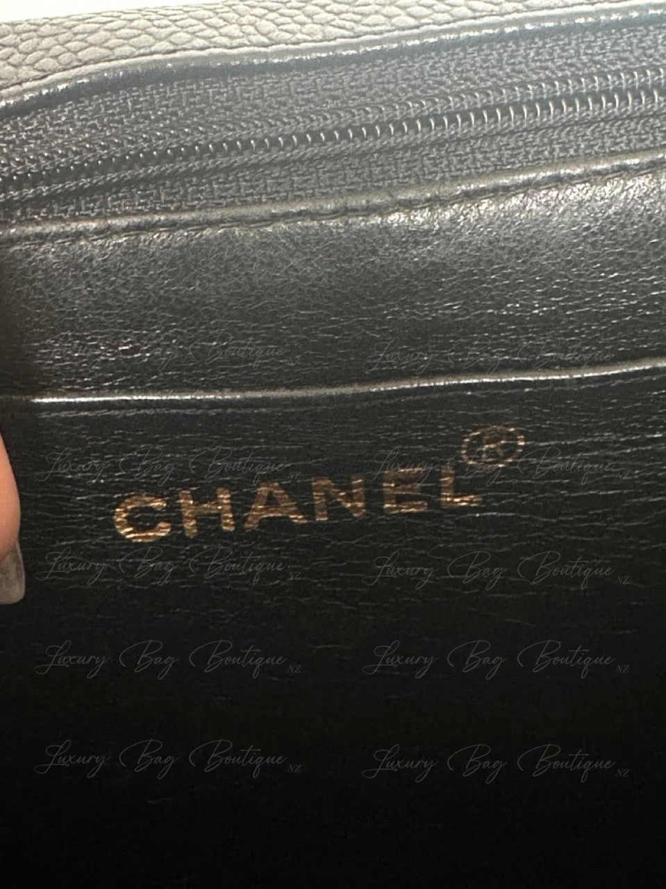 Chanel Vintage Caviar 24k Messenger Bag