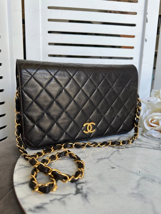 Chanel Vintage Single Flap Dark Brown