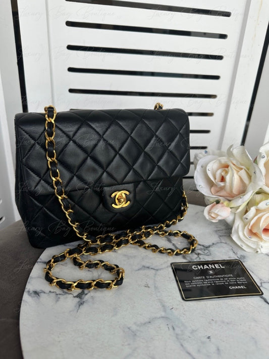 Chanel Vintage Mini Classic 24k Gold HW