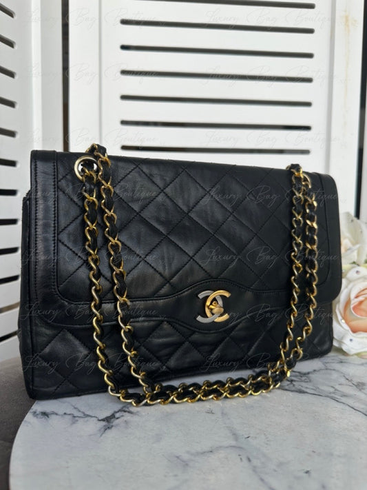 Chanel Lambskin Double Flap Paris Edition