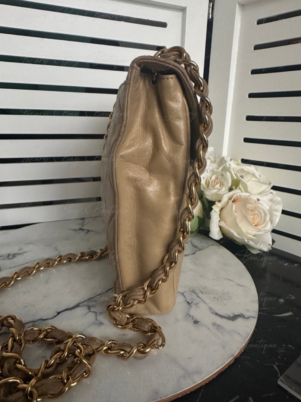 Chanel Beige Vintage 24k Bag