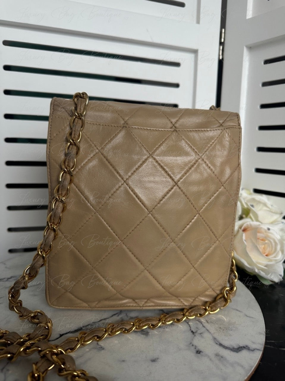 Chanel Beige Vintage 24k Bag