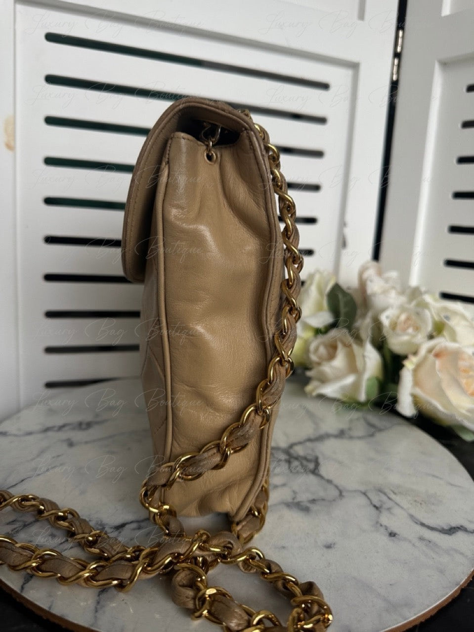 Chanel Beige Vintage 24k Bag