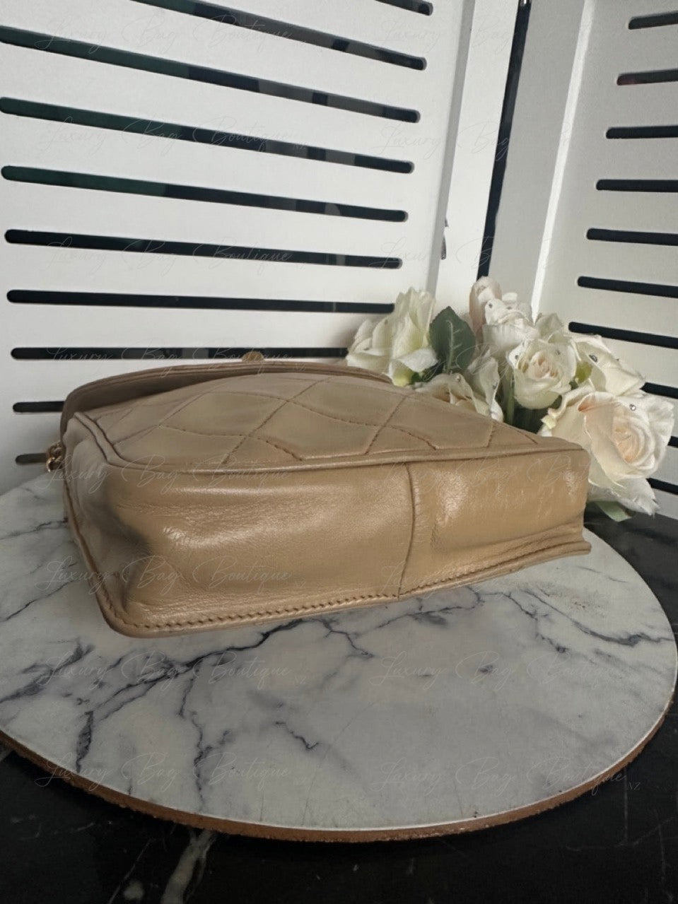 Chanel Beige Vintage 24k Bag