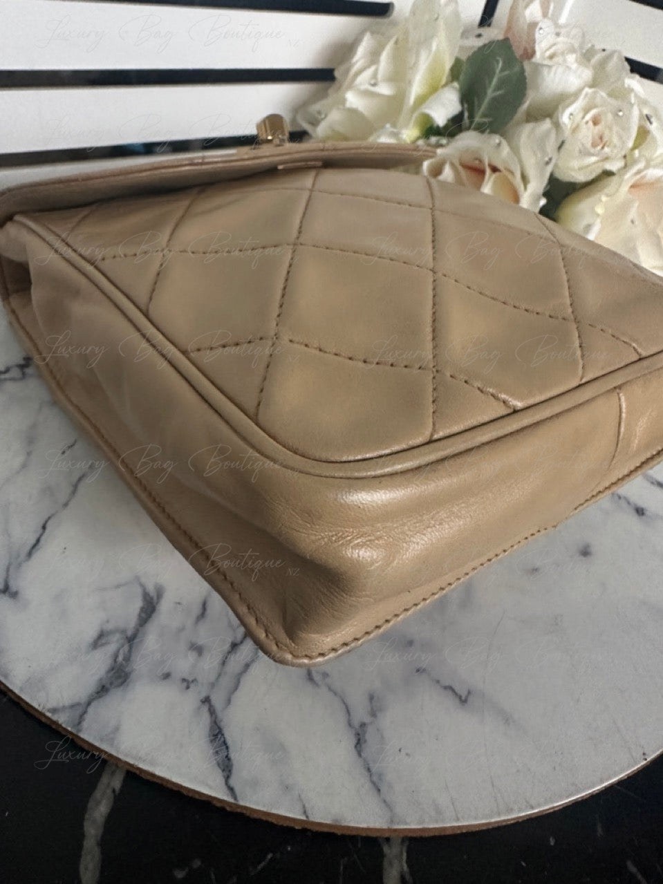 Chanel Beige Vintage 24k Bag