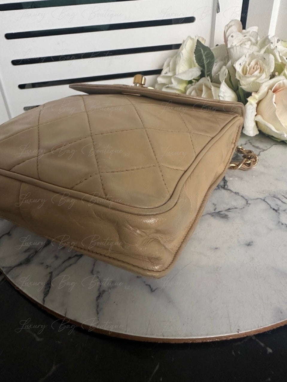 Chanel Beige Vintage 24k Bag