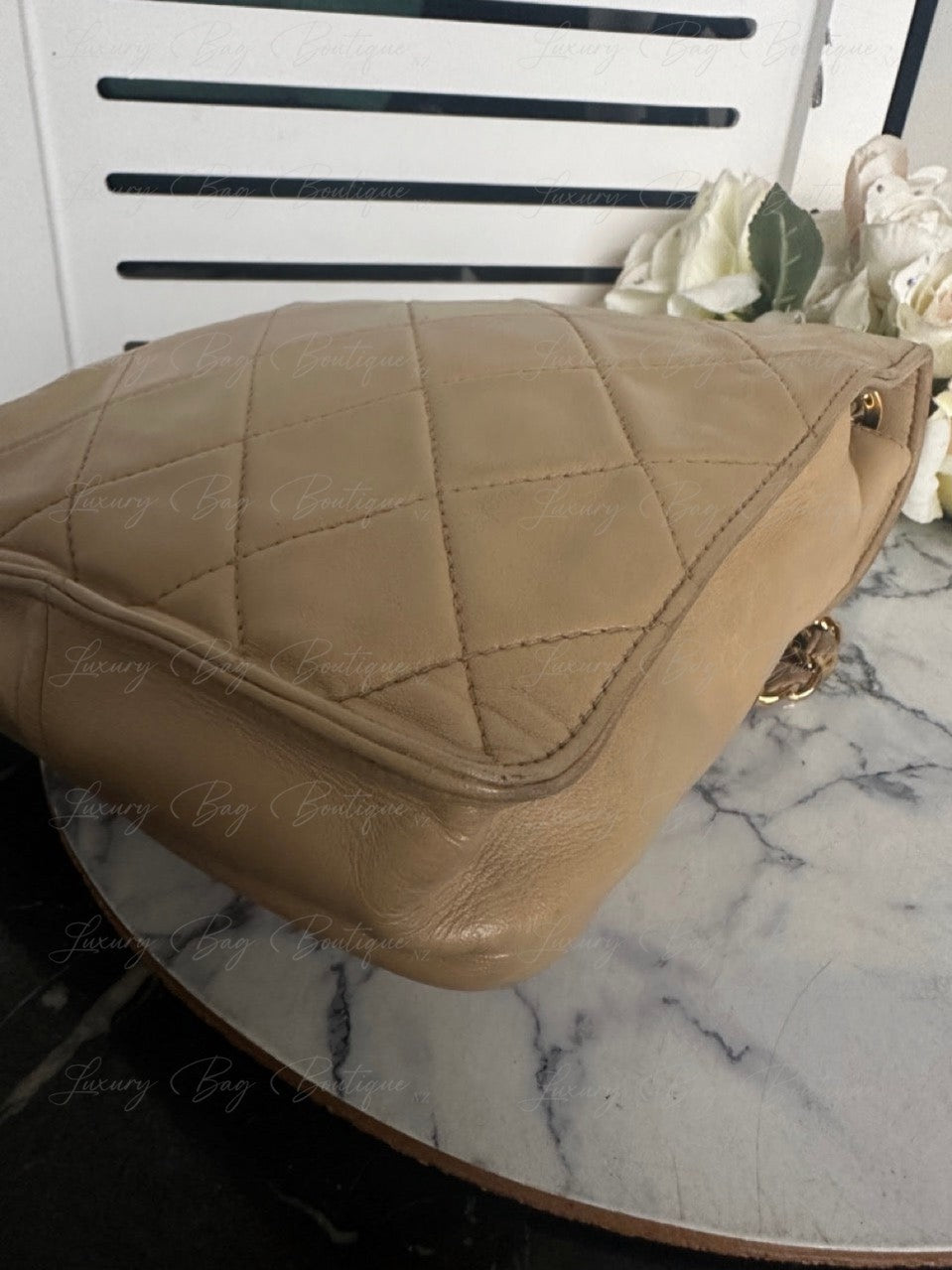 Chanel Beige Vintage 24k Bag