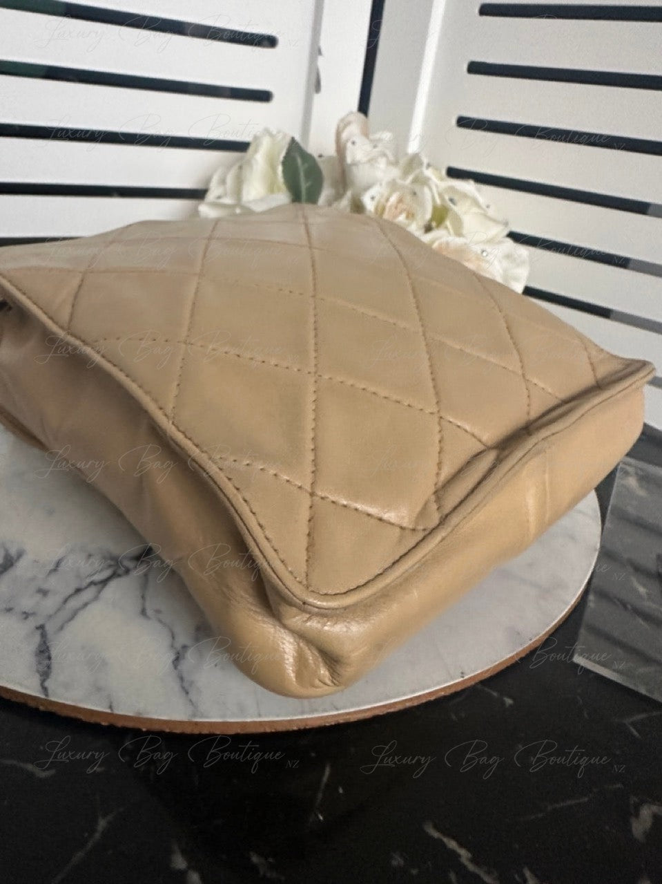 Chanel Beige Vintage 24k Bag