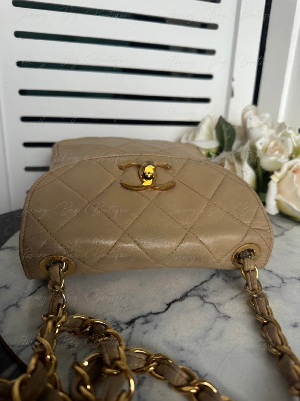 Chanel Beige Vintage 24k Bag