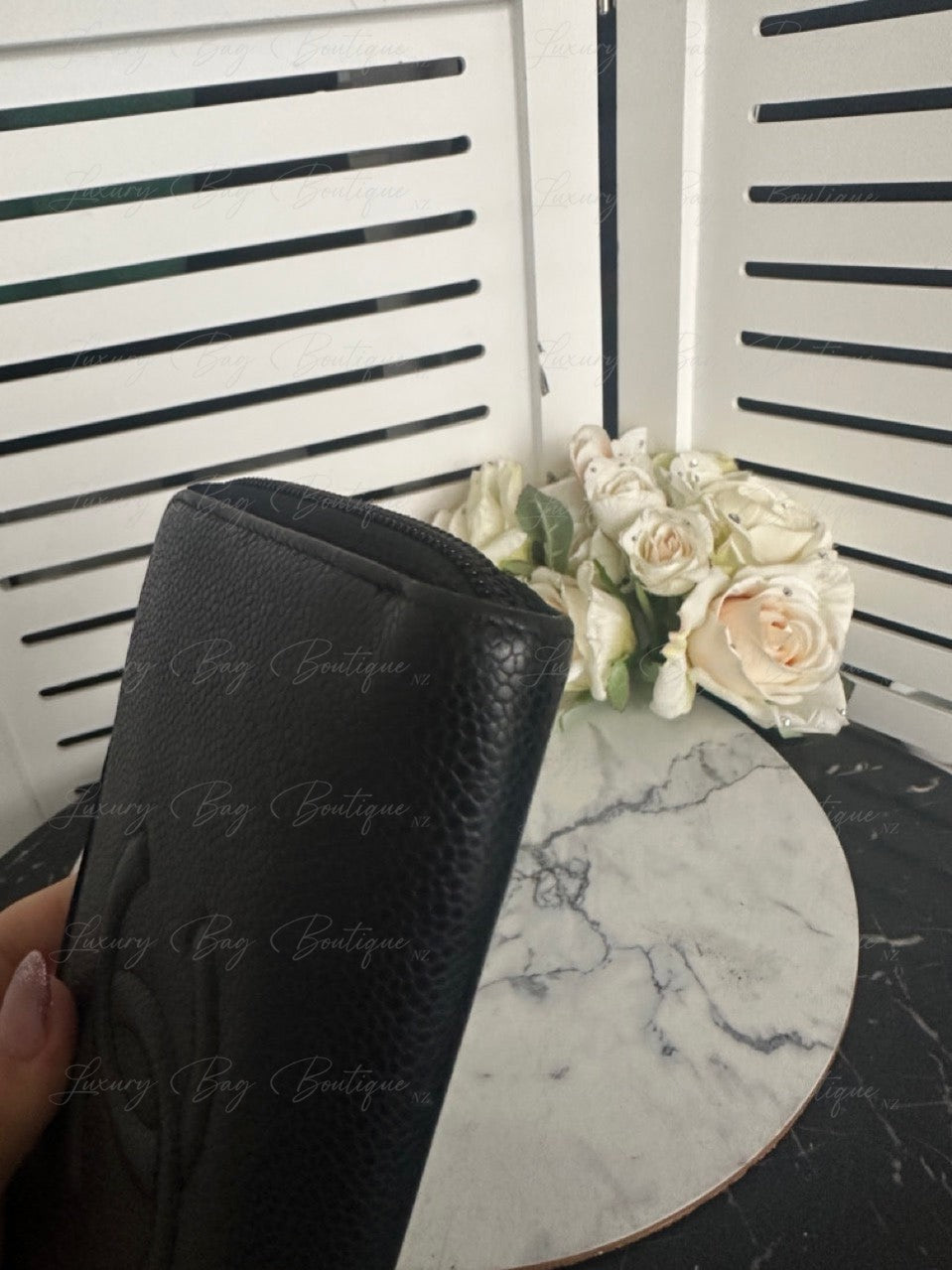 Chanel Caviar Zip Wallet