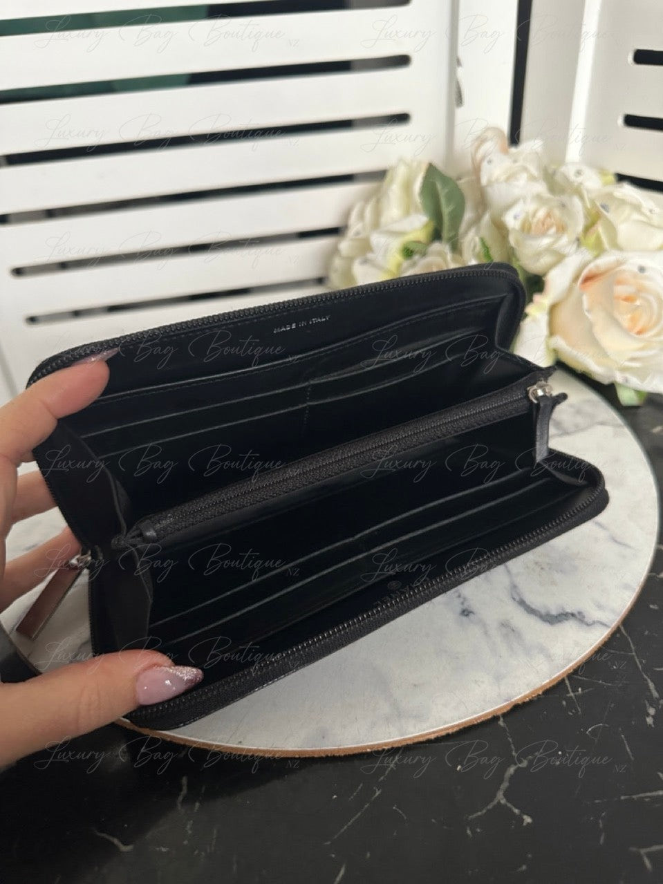 Chanel Caviar Zip Wallet