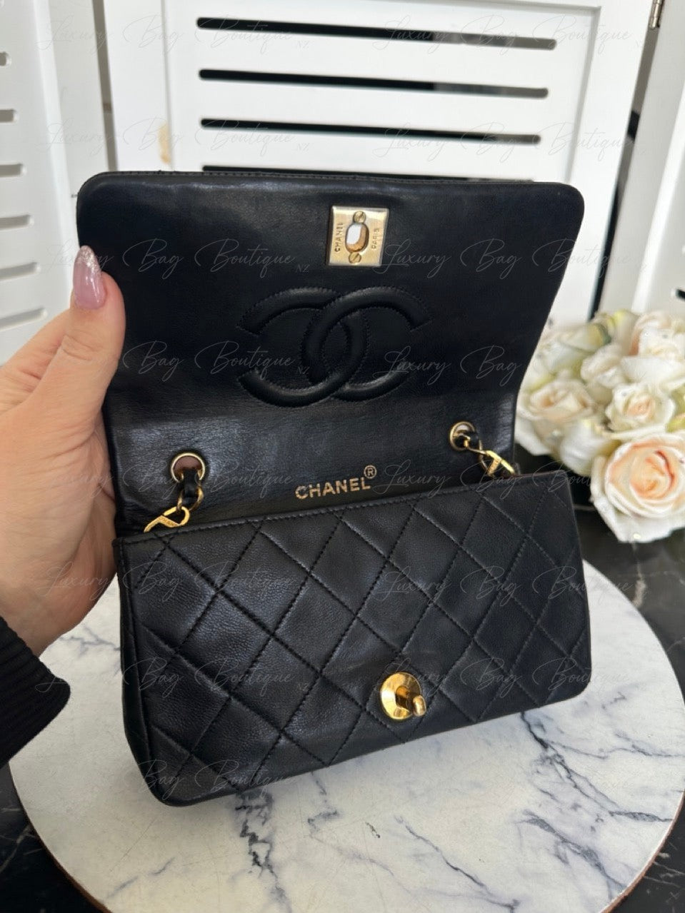 Chanel Vintage Mini 24k Lambskin