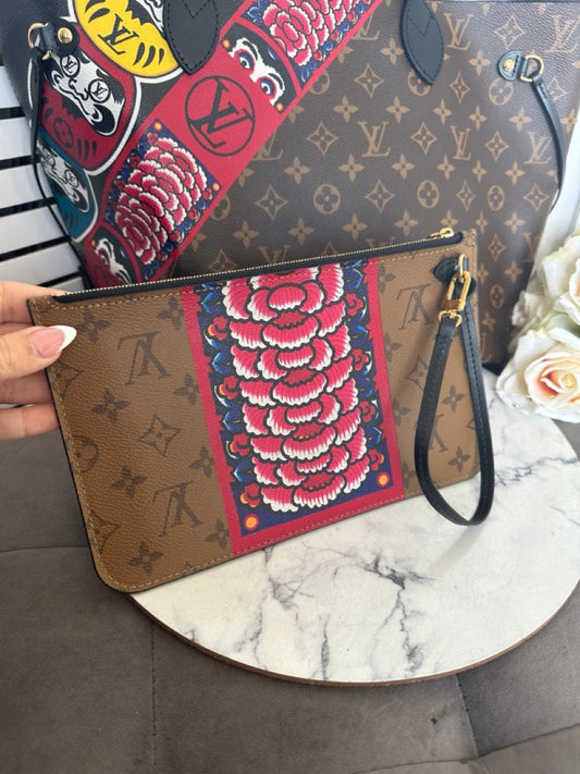 Louis Vuitton Kabuki Neverfull MM & Pouch