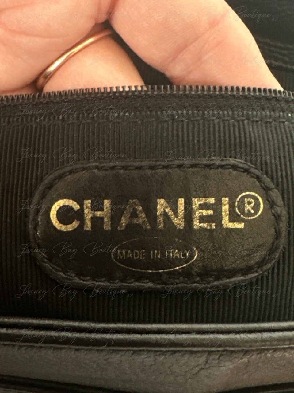 Chanel Vintage Caviar Triple CC Tote