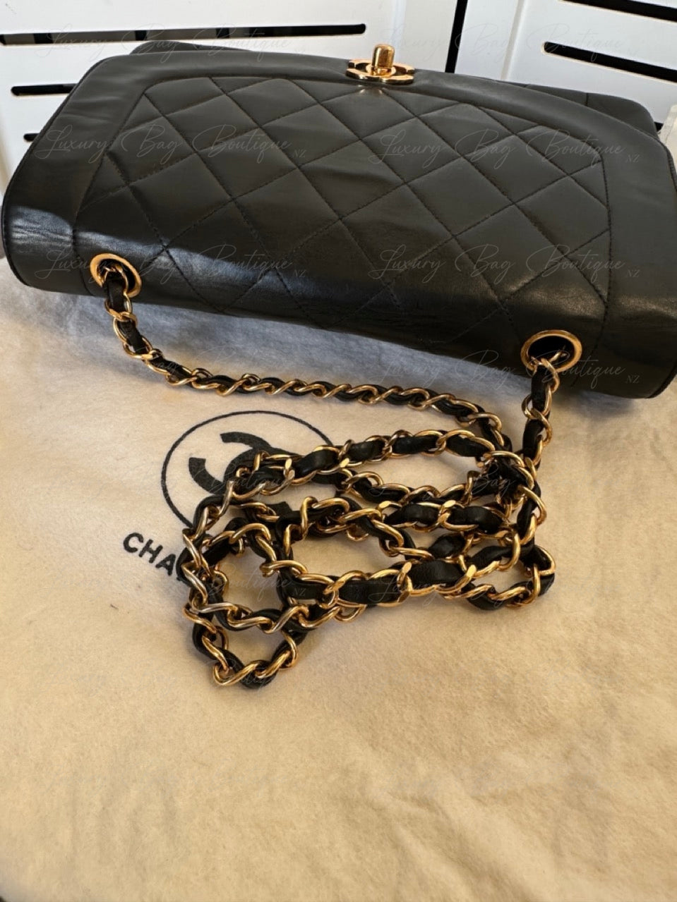 Chanel Vintage Diana Medium 24K GHW