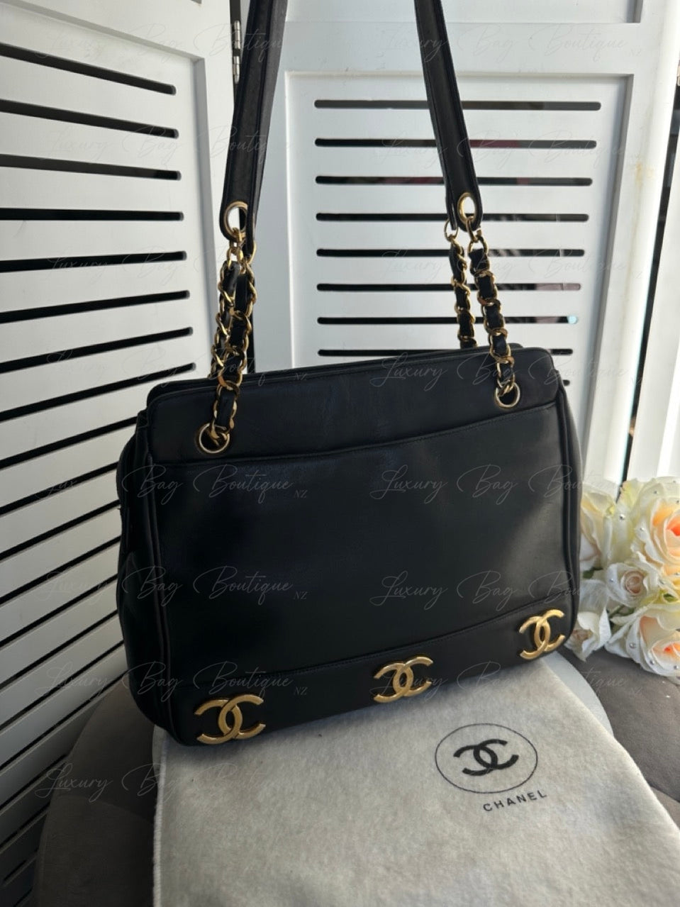 Chanel Lambskin Vintage Tote Bag