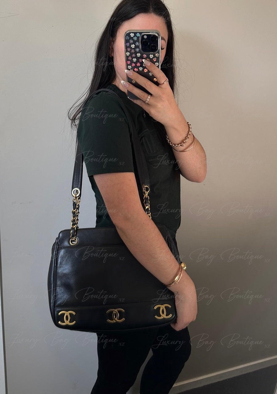 Chanel Lambskin Vintage Tote Bag