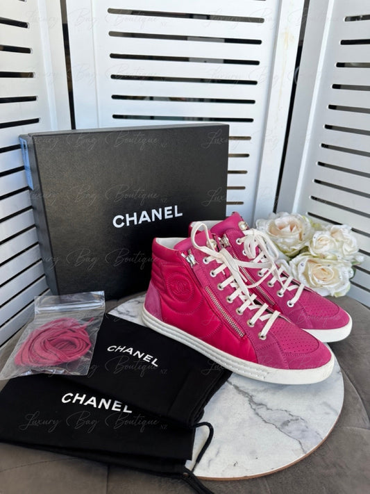 Chanel Pink Sneakers
