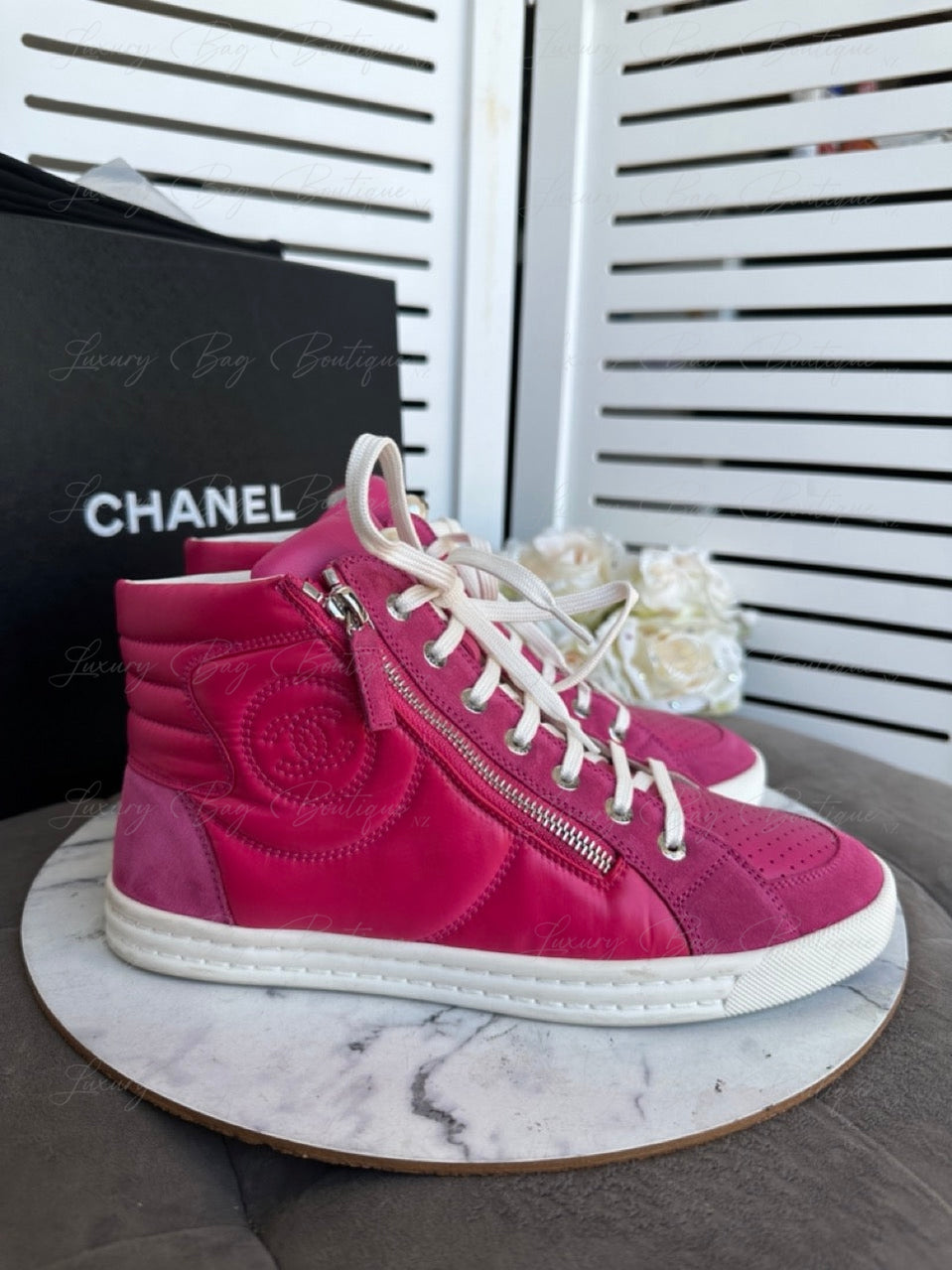 Chanel Pink Sneakers