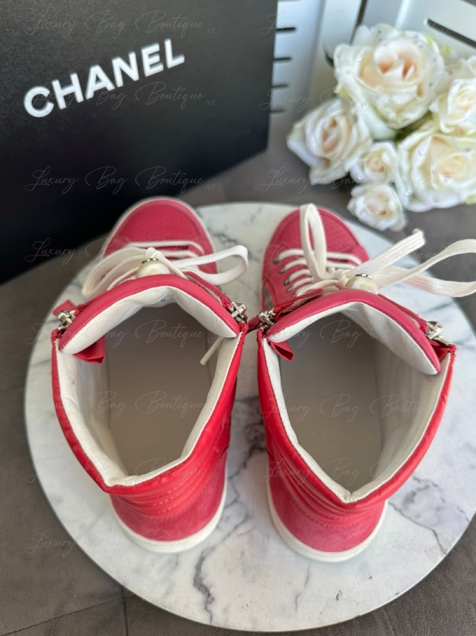 Chanel Pink Sneakers