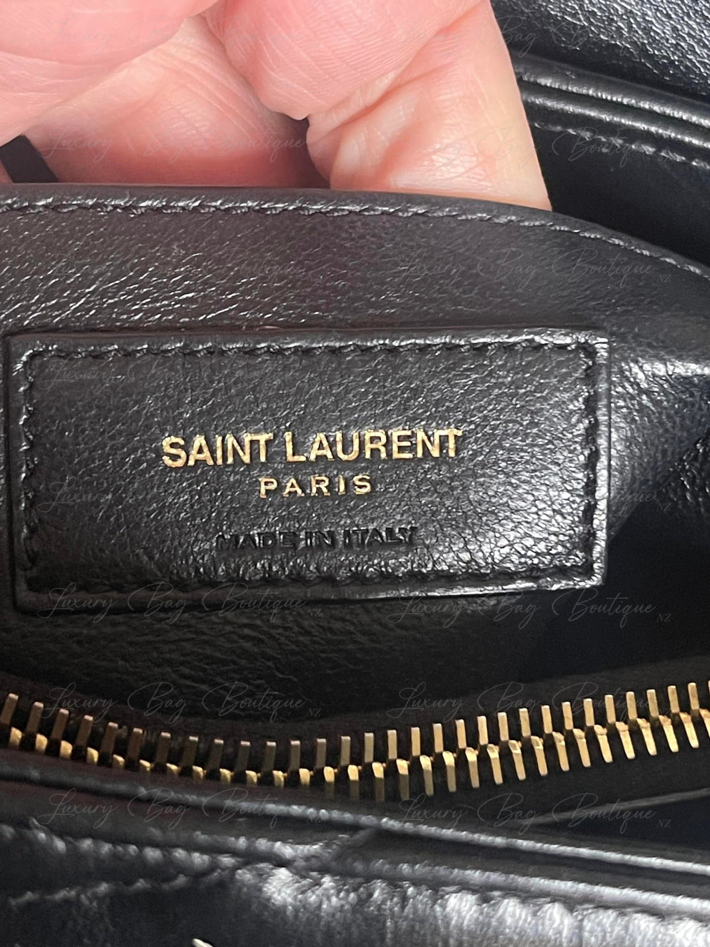 Saint Laurent Small LouLou Black w Gold