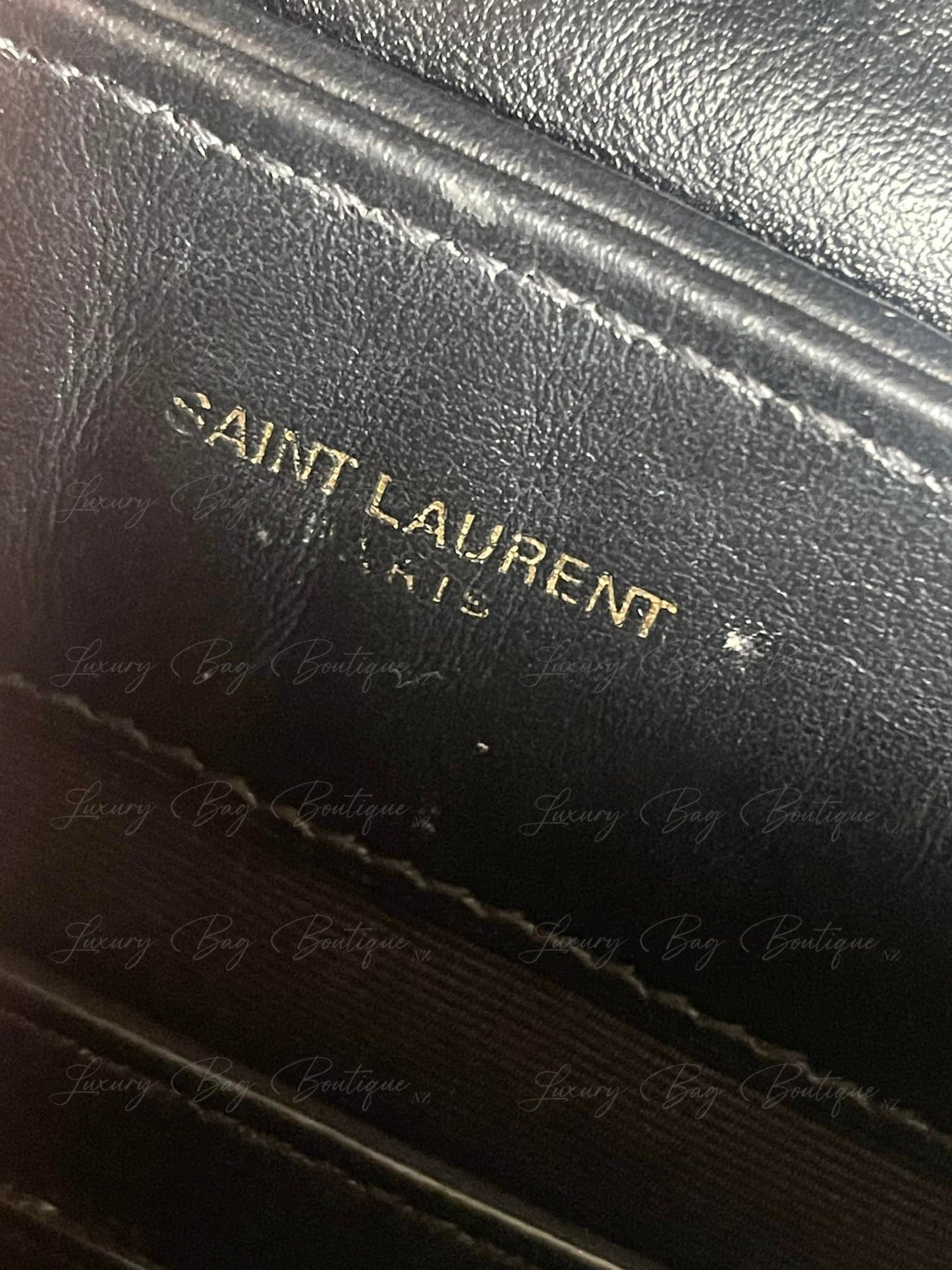 Saint Laurent Small LouLou Black w Gold