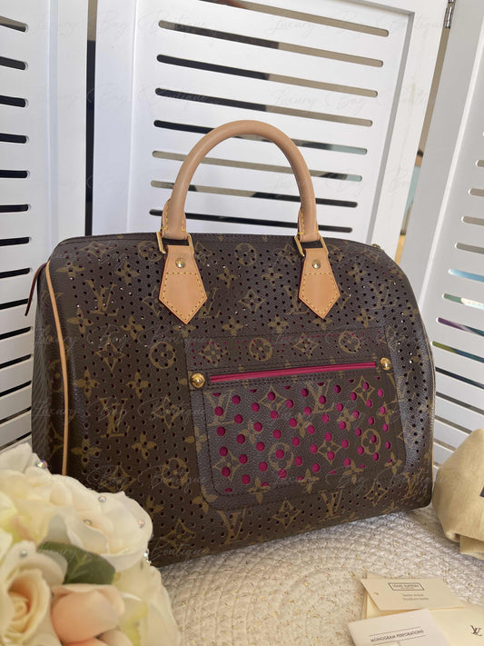 Louis Vuitton Limited Edition Perforated Speedy 30