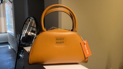 MIU MIU Arcadie Leather Top Handle Bag